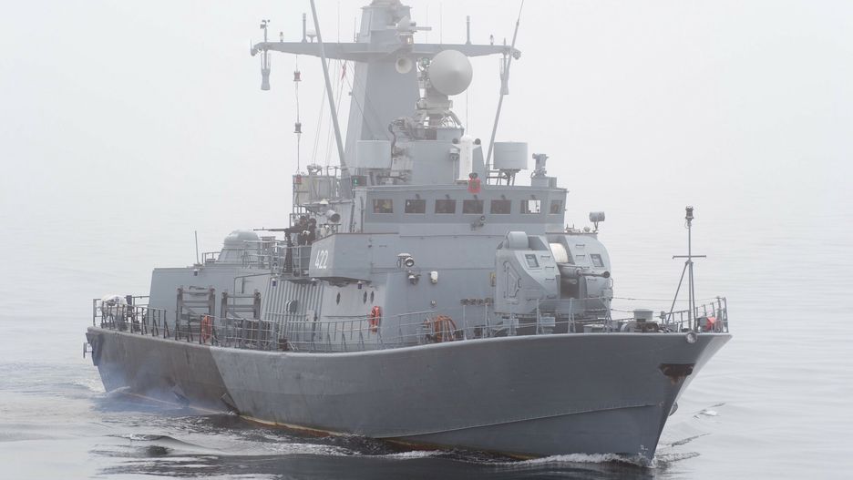 ORP Piorun w koszleniu Ostrobok-21