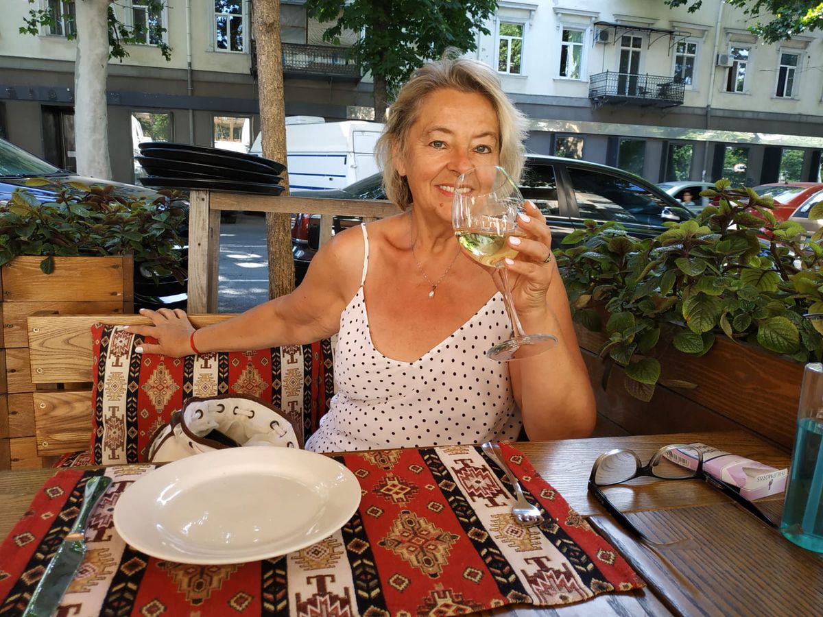 Jolanta Banach podczas urlopu w Odessie
