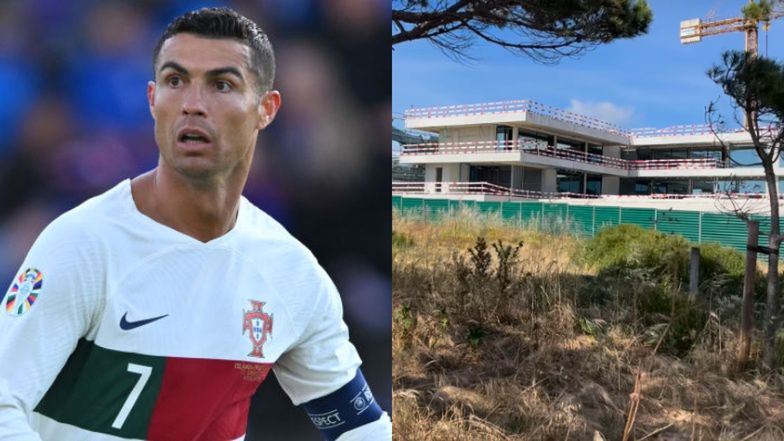 Cristiano Ronaldo buduję nową willę. Sąsiedzi są wściekli: "Ulica jest zamknięta od miesięcy przez tę piramidę (WIDEO)