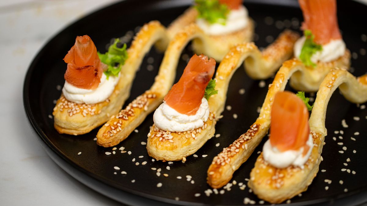 Oryginalne łyżeczki z łososiem