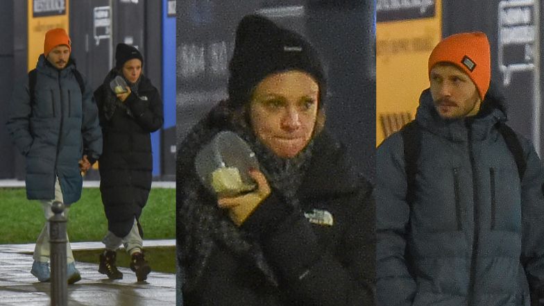 Mateusz Banasiuk i Magdalena Boczarska na wieczornym spacerze