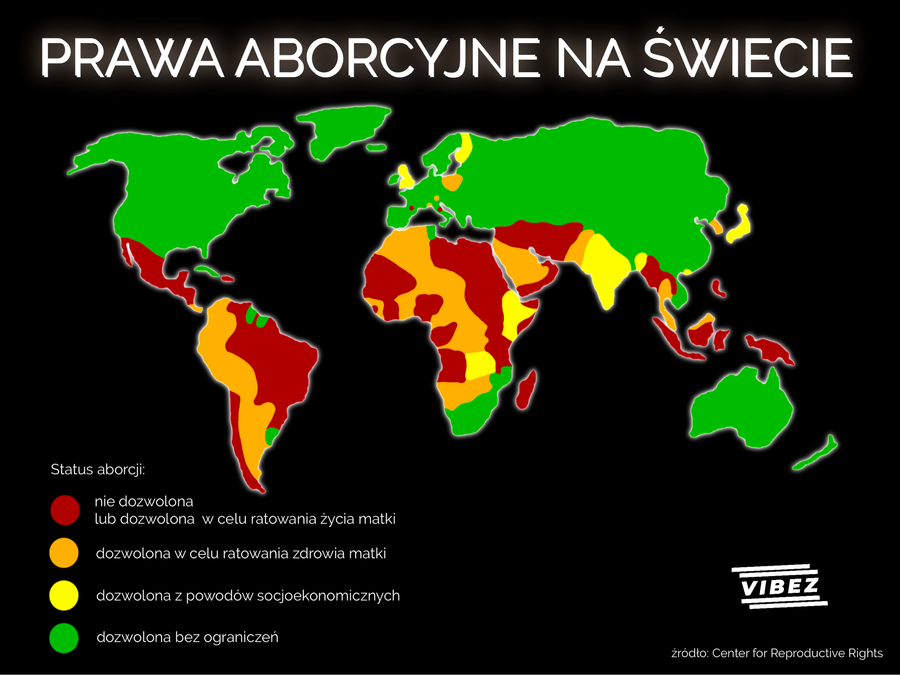 prawa aborcyjne na świecie