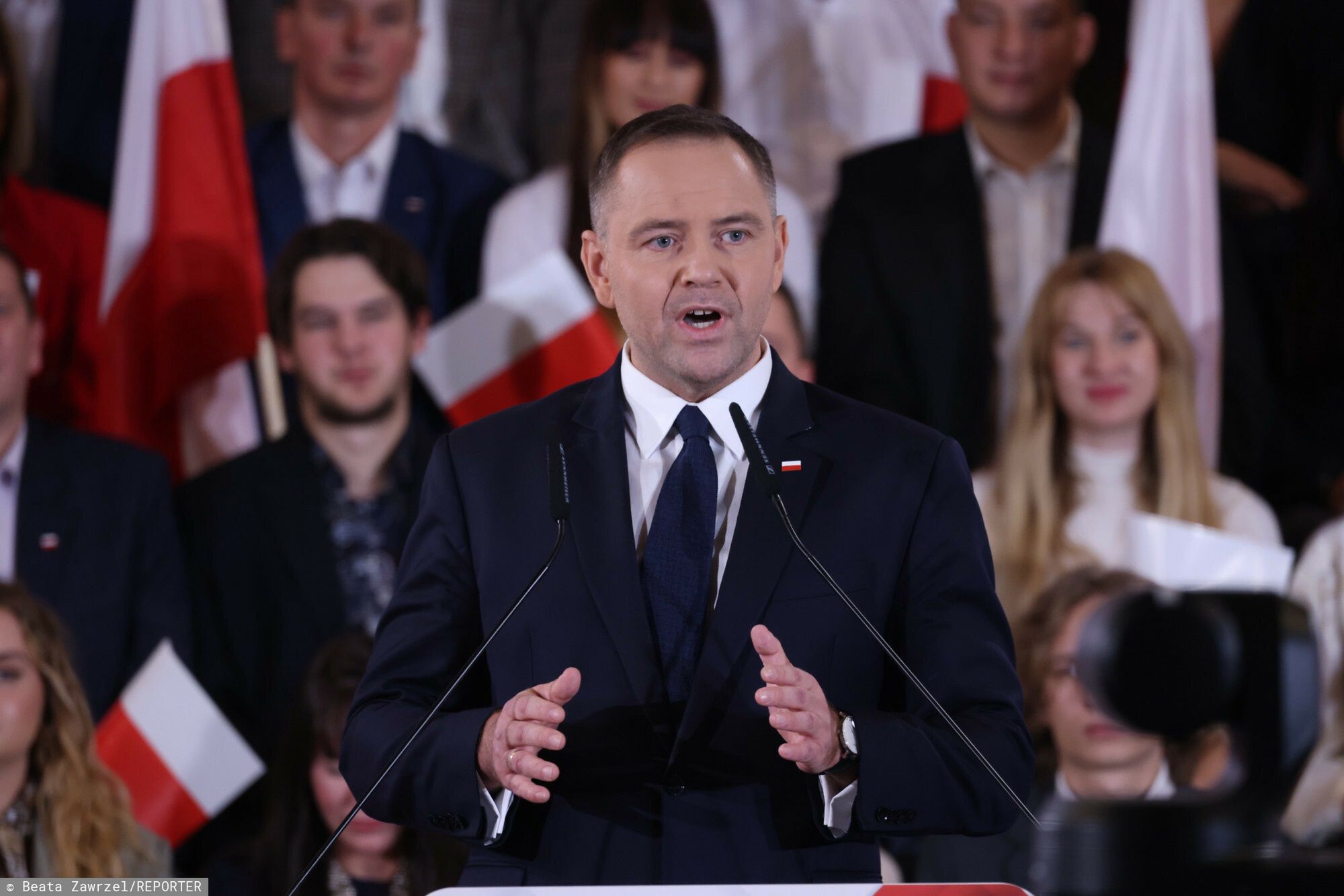 Syn Karola Nawrockiego przemówił podczas konwencji PiS