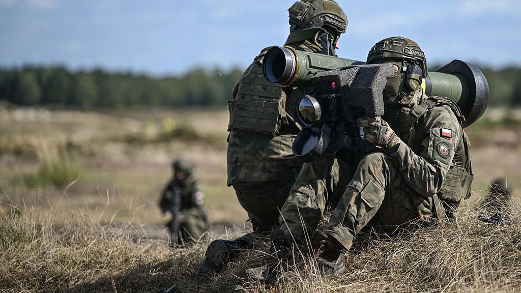 Polscy żołnierze ćwiczą na wyrzutniach Javelin, Nowa Dęba, 18 