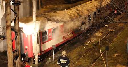 Pożar wagonu w Opolu