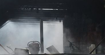 Pożar budynku w Opolskiem