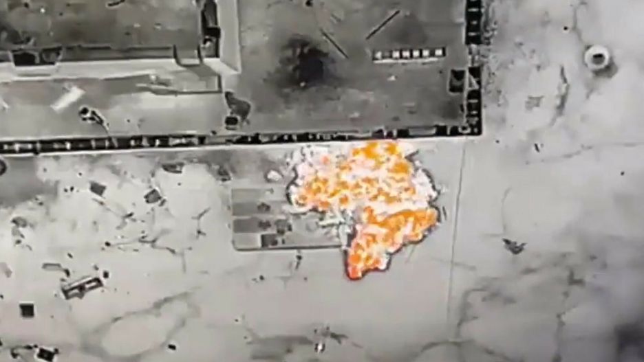 Wojna w Ukrainie - zdj?cia satelitarneVIDEO AVAILABLE: CONTACT INFO@COVERMG.COM  This video, posted Friday (29April2022) shows two Russian Infantry Fighting Vehicles struck by the Ukrainian 503rd Separate Marine Battalion using drone-dropped projectiles.  In addition to military drones, Ukrainian forces have used improvised commercial unmanned aircraft to attack Russian forces - using them to carry explosive projectiles to their targets.  Where: Ukraine When: 29 Apr 2022 Credit: Ukrainian 503rd Separate Marine Battalion/Cover Images  **EDITORIAL USE ONLY. MATERIALS ONLY TO BE USED IN CONJUNCTION WITH EDITORIAL STORY. THE USE OF THESE MATERIALS FOR ADVERTISING, MARKETING OR ANY OTHER COMMERCIAL PURPOSE IS STRICTLY PROHIBITED. MATERIAL COPYRIGHT REMAINS WITH STATED SUPPLIER.**