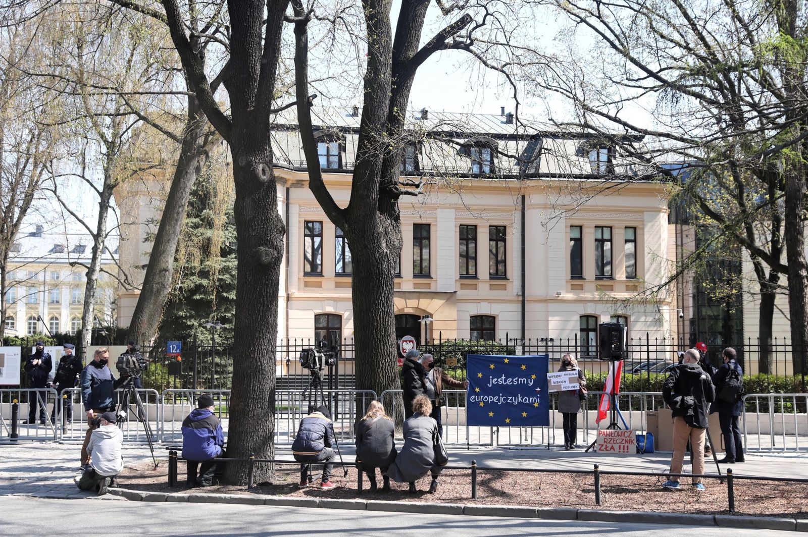 "Jesteśmy Europejczykami" było jednym z  haseł protestu