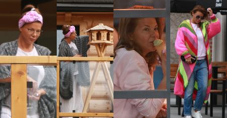 Edyta Górniak dokarmia ptaki na balkonie górskiej chaty i pałaszuje lody w Zakopanem (ZDJĘCIA)