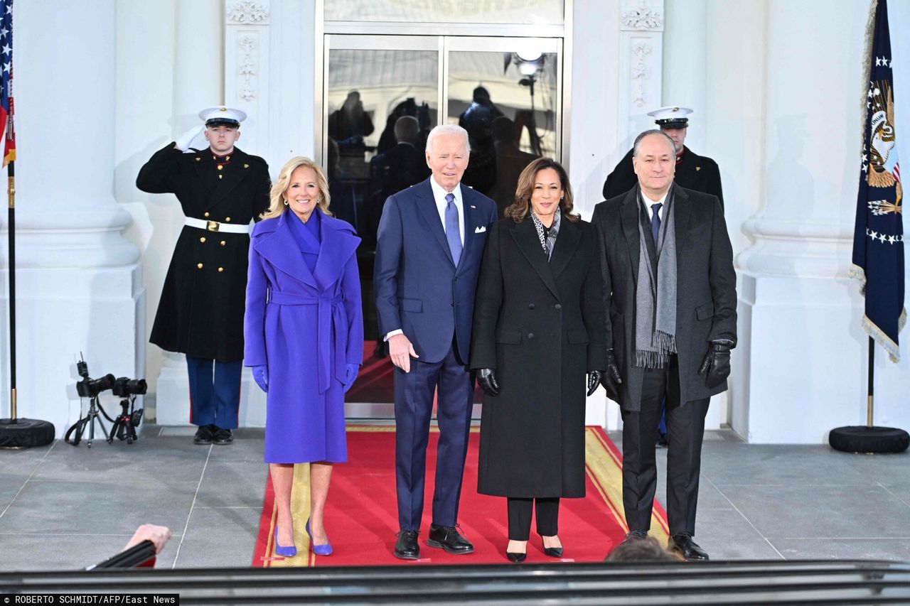 Jill Biden, Joe Biden, Kamala Harris i Douglas Emhoff 