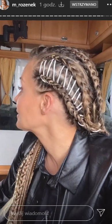 Małgorzata Rozenek na planie filmu Patryka Vegi