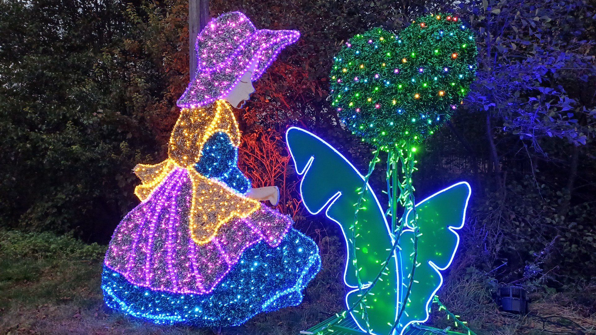Park iluminacji w Pruszczu Gdańskim