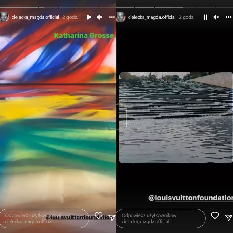 Magdalena Cielecka zwiedza paryską galerię