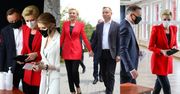Andrzej Duda zmierza do lokalu wyborczego razem z żoną Agatą i córką Kingą (ZDJĘCIA)