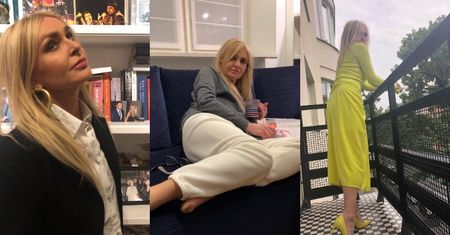Oto stylowy apartament Moniki Olejnik w warszawskiej kamienicy: przytulne wnętrza, bogata biblioteczka i skromny balkon... (ZDJĘCIA)