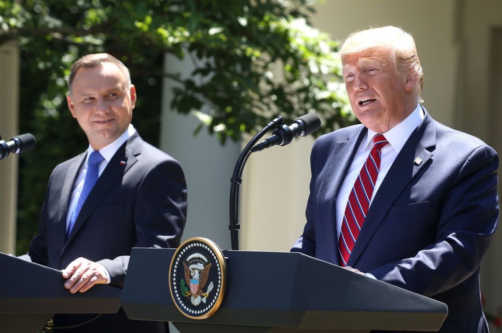 Donald Trump podziękował Andrzejowi Dudzie.