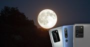 Pełnia Księżyca w obiektywie Huaweia P40 Pro, Xiaomi Mi 10 Pro i Galaxy S20 Ultra