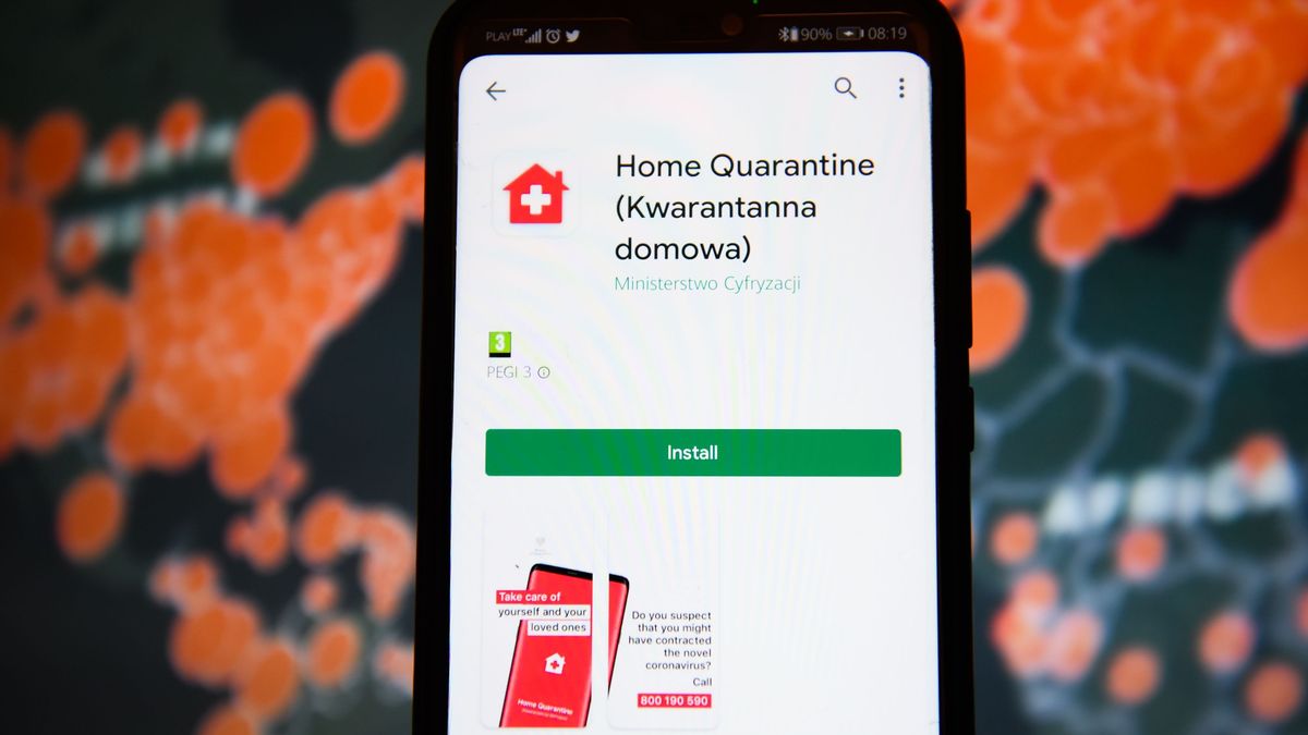 Organizacja Panoptykon prześwietliła aplikację Kwarantanna domowa pod kątem bezpieczeństwa, fot. Omar Marques/SOPA Image//SIPA/East News
