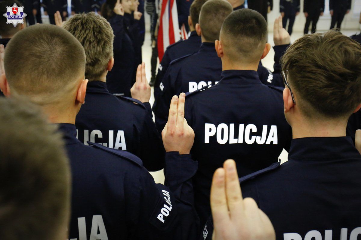 Ślubowanie nowych policjantów w Lublinie