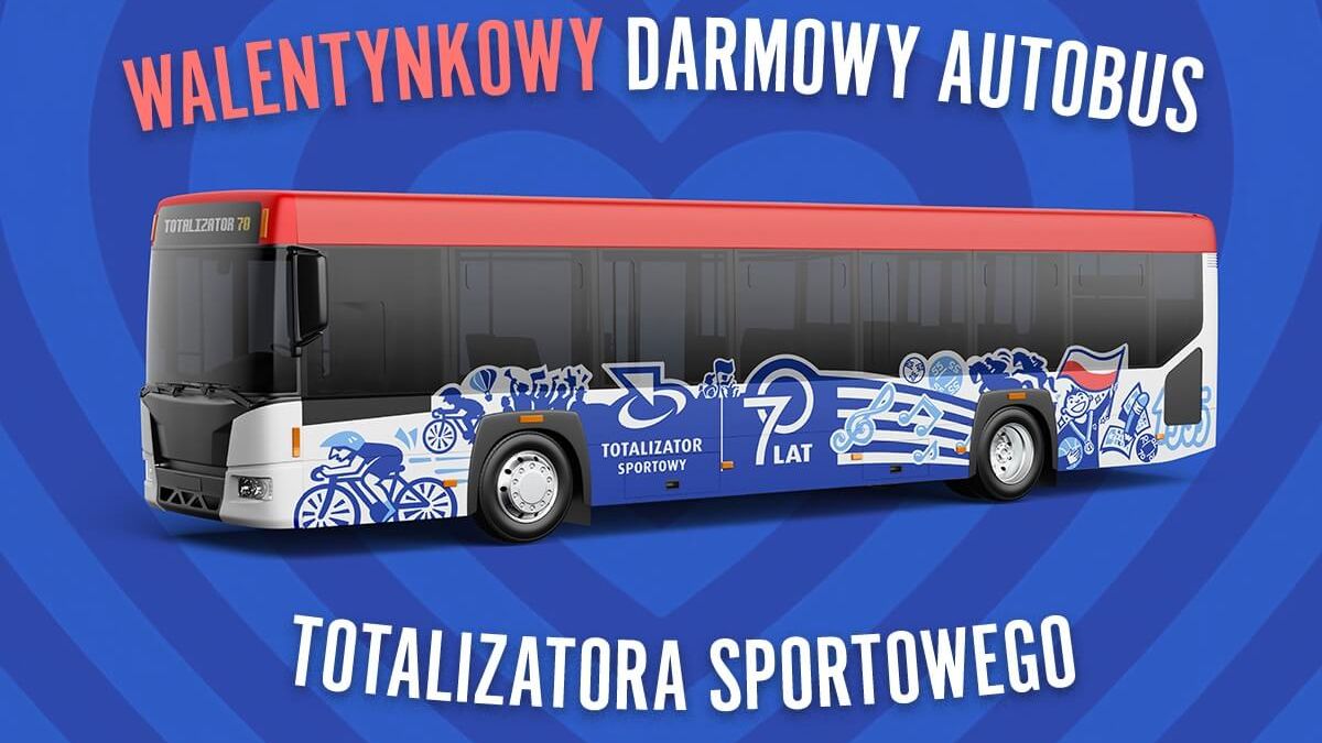 Walentynkowy darmowy autobus Totalizatora Sportowego