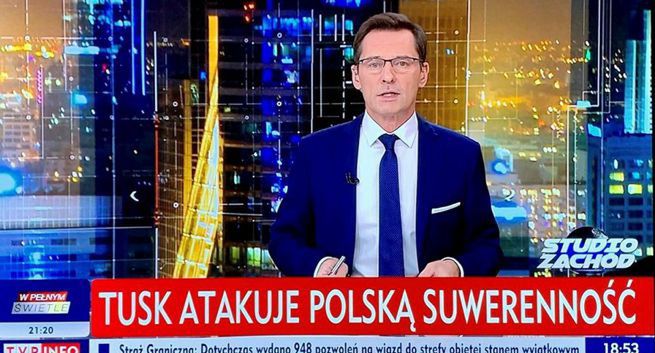 Członkowie rady programowej TVP chcą ukarania TVP Info za "paski" o Tusku podczas manifestacji opozycji