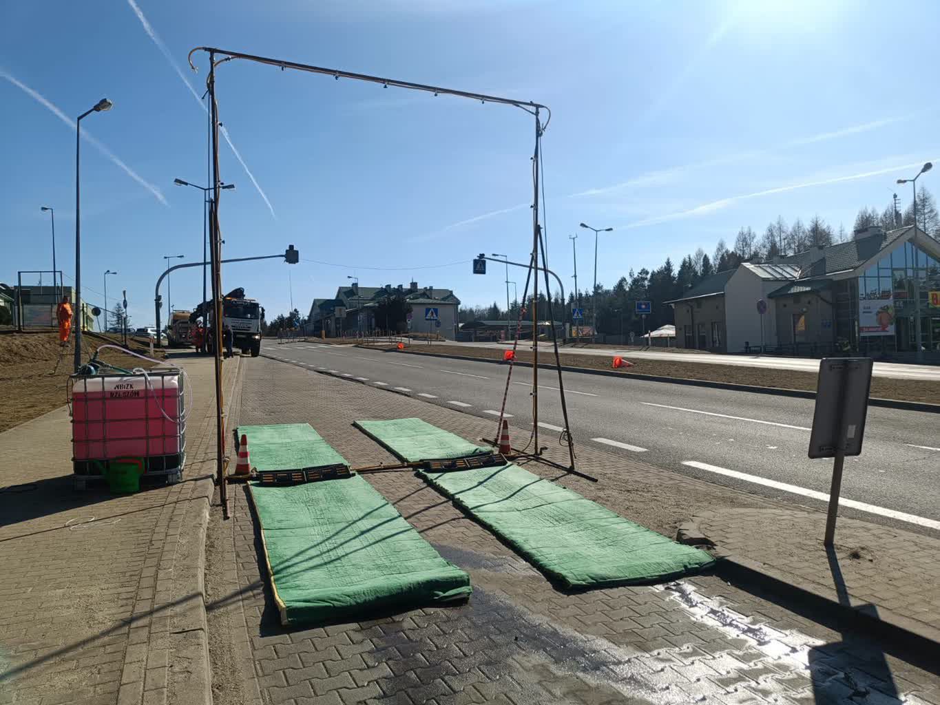 Dezynfekcja na przejściu granicznym