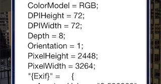 Dostęp do danych EXIF zdjęć na iOS-ie