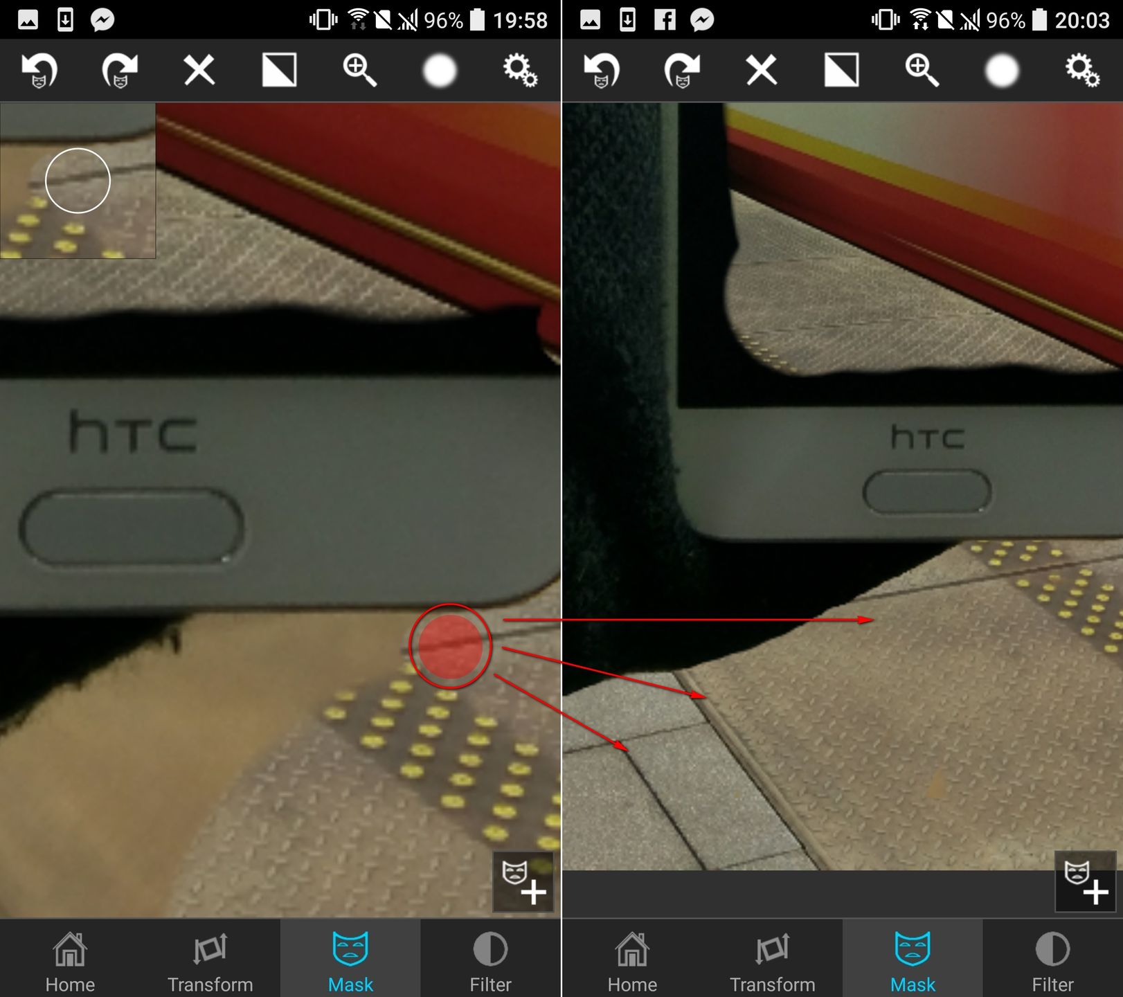 Przepis na mobilną fotoedycję: obiekty wystające z ekranu smartfona 11