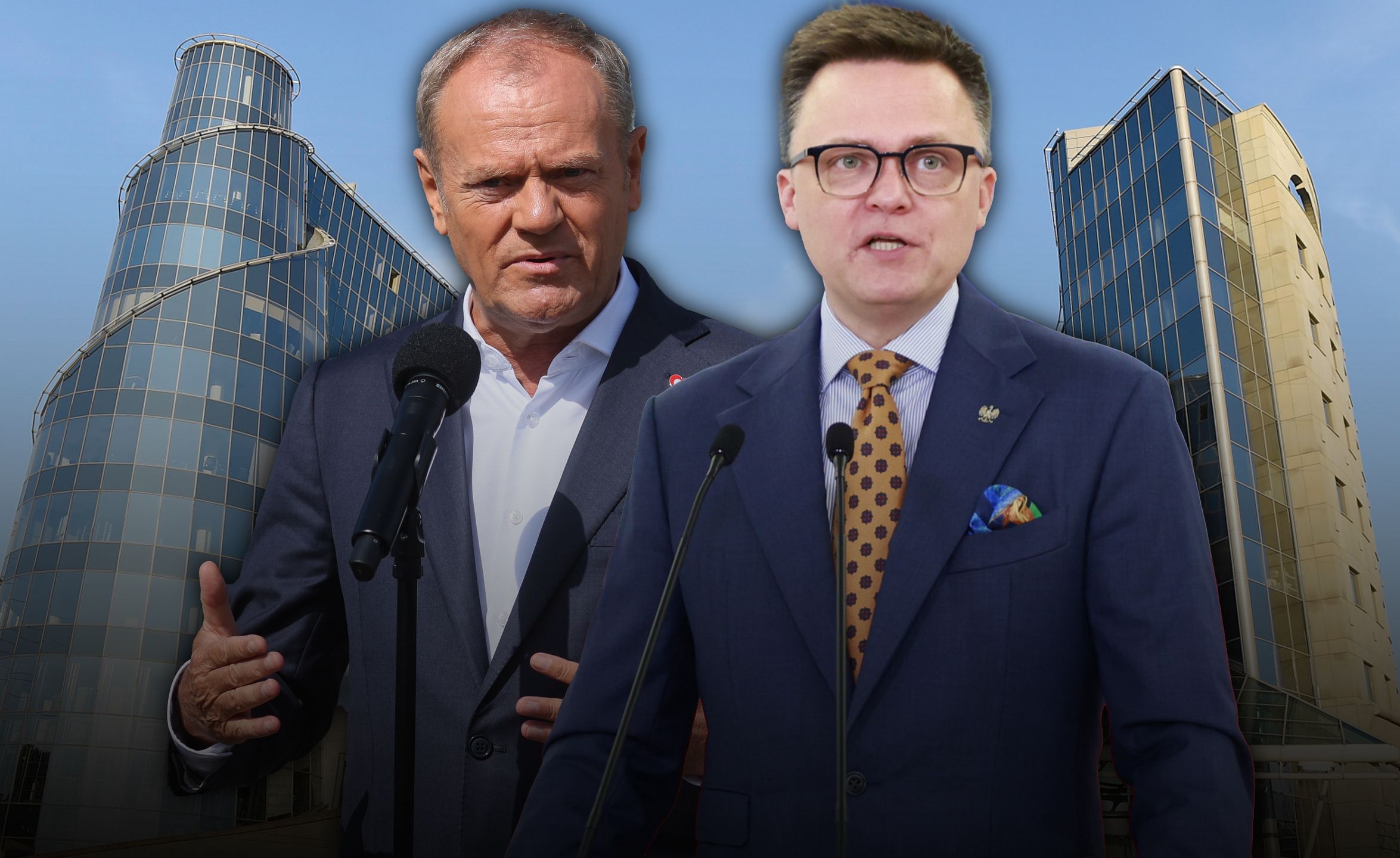 Donald Tusk i Szymon Hołownia mają inną wizję TVP