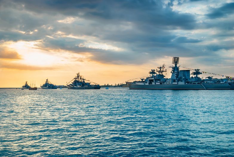 Military navy ships in a sea bay
Military navy ships in a sea bay at sunset time
Dovapi
Destroyer, Battleship, Travel, Marines, Sailing Ship, Shipping, Color Image, Warship, Military Ship, Gun, Carrying, Military, Russian Culture, Power, Conflict, History, Gray, Blue, Colors, Steel, Metal, Modern, In A Row, Industry, Transportation, Nature, War, Navy, Army, Armed Forces, Crimea, Ukraine, Russia, Sunset, Summer, Landscape, Sky, Sea, Wave, Water, Harbor, Weapon, Air Vehicle, Industrial Ship, Nautical Vessel, Mode of Transport, Sevastopol, Navy Blue, Fleet of Vehicles, Ship
