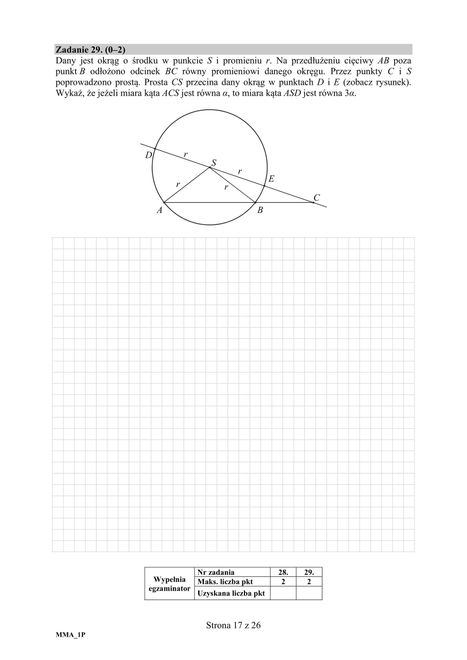 Matura z matematyki 2019