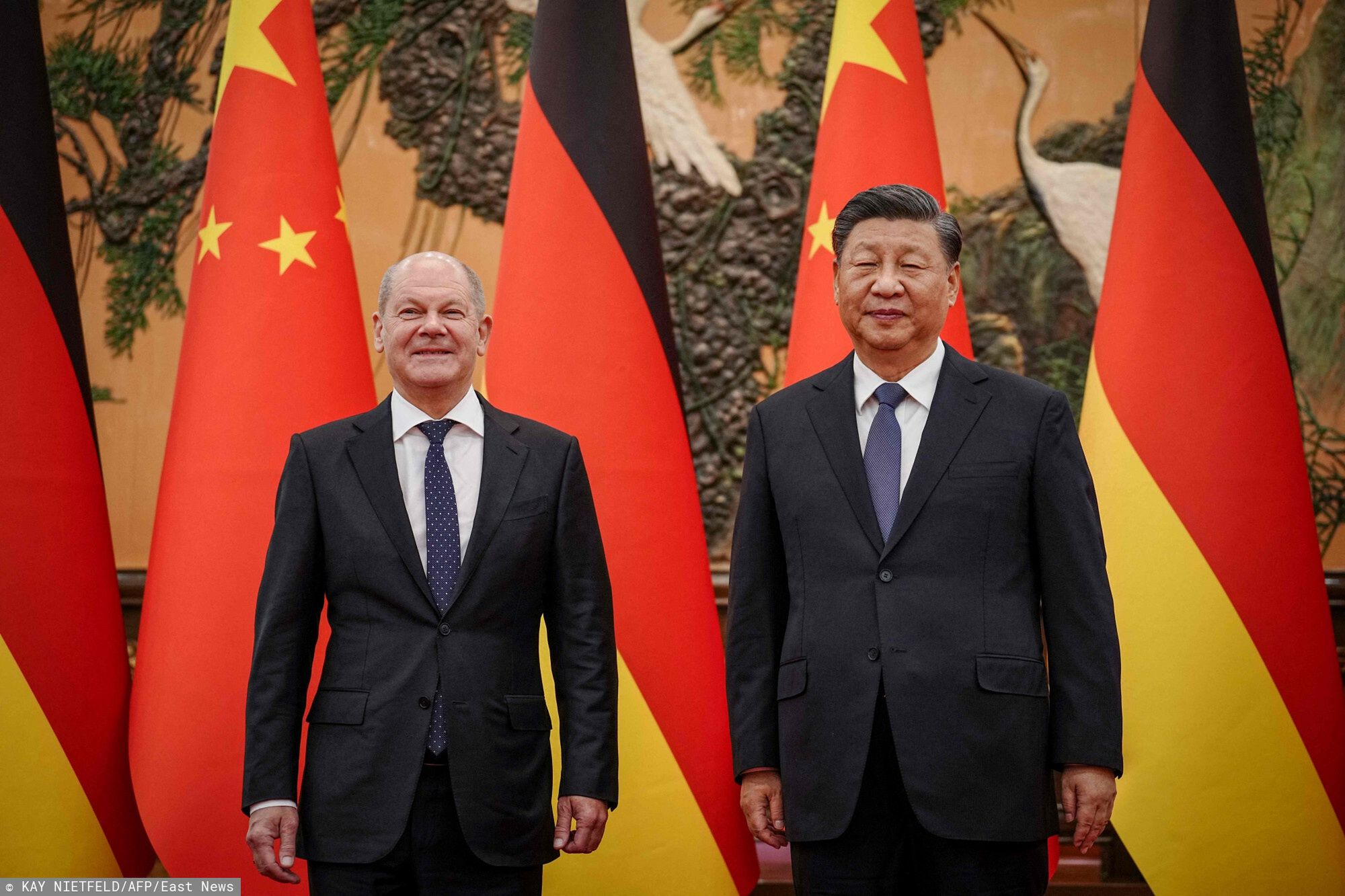 Olaf Scholz w Chinach