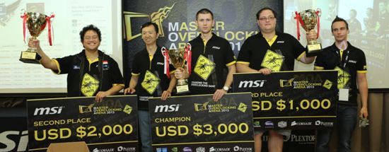 MSI MOA 2013 zawody w podkręcaniu zwycięzcy