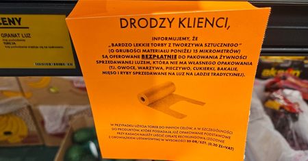 Korzystasz z woreczków zrywek w Biedronce? Uważaj, bo za ich niewłaściwe przeznaczenie kasjer doliczy opłatę recyklingową!
