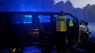 Ostróda: Tragiczny wypadek. Zginął 38-letni kierowca busa