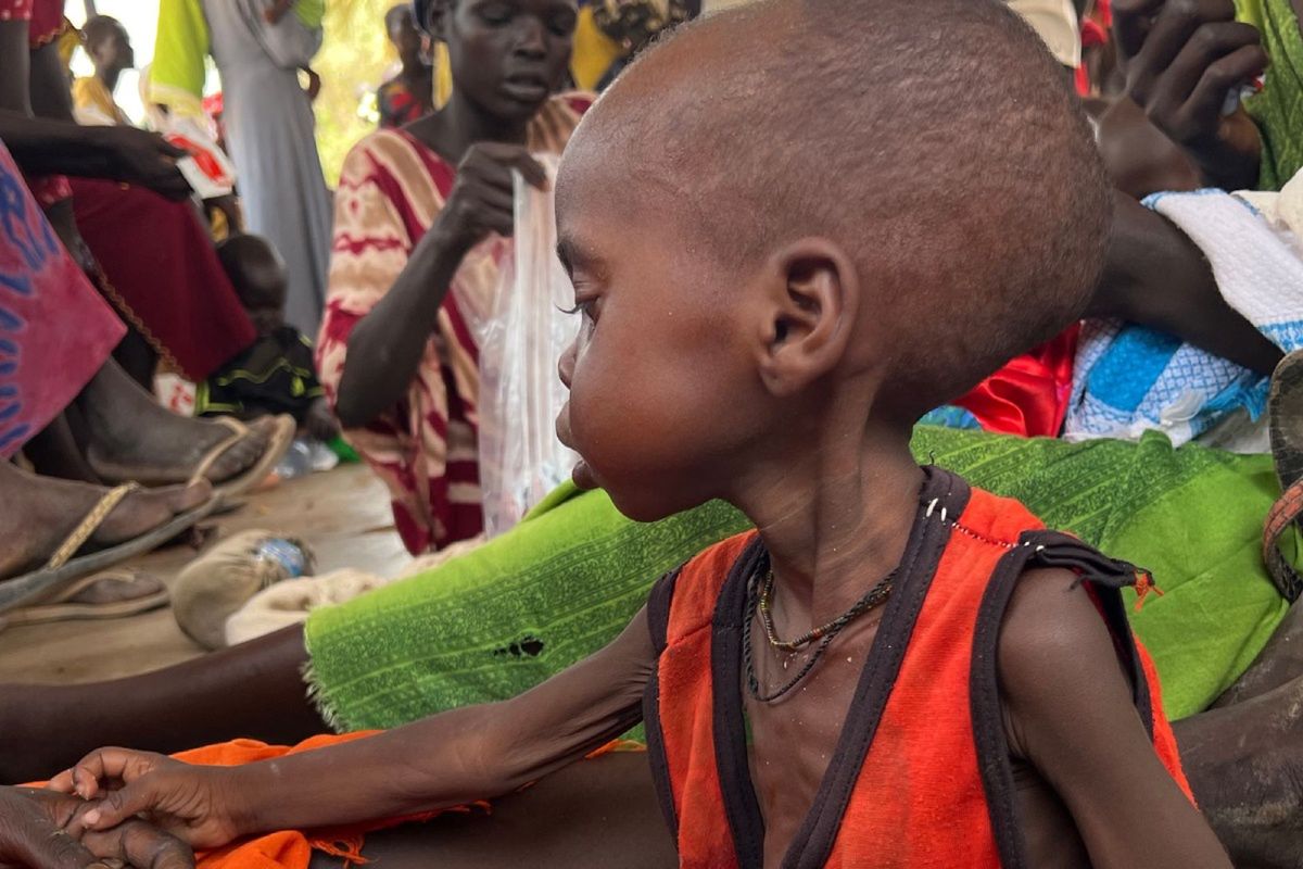 A girl named Akoot arrived in South Sudan with her mother.