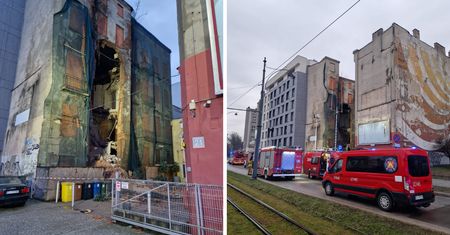 Łódź. Zawaliła się część kamienicy w centrum