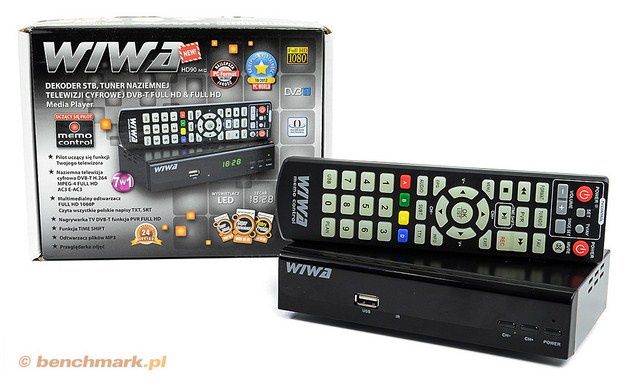 Przystawka DVB-T WIWA HD-90 Memo Contorl (cena ok. 129 zł)