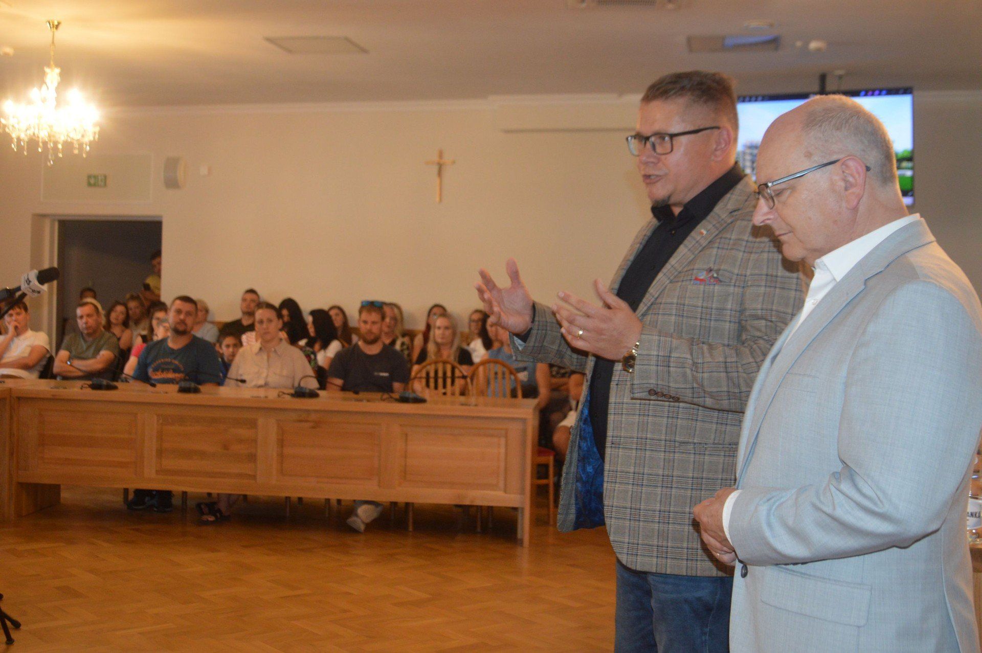 Spotkanie przyszłych lokatorów bloków SIM SMS w koneckim Urzędzie Miasta i Gminy
