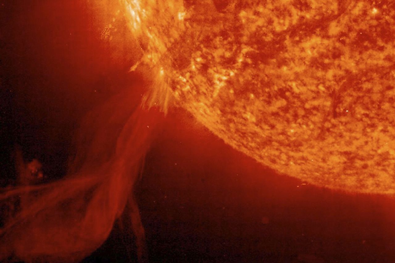 Flashes on the sun can cause magnetic storms.