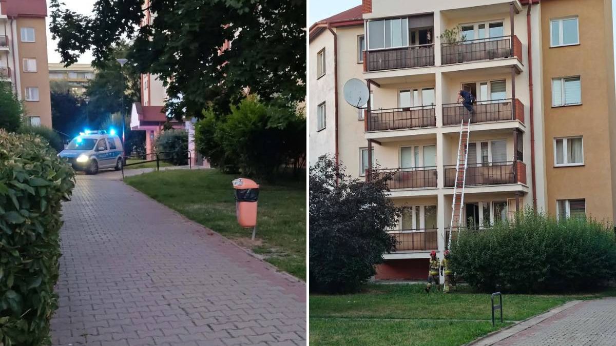 Młoda kobieta wypadła z okna mieszkania przy ul. Bursztynowej