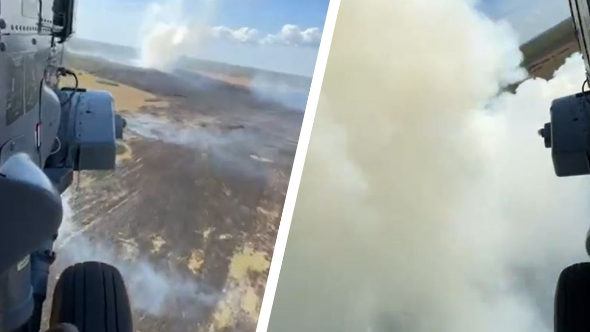 Pożar w Biebrzańskim Parku Narodowym