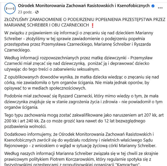 Ośrodek Monitorowania Zachowań Rasistowskich i Ksenofobicznych