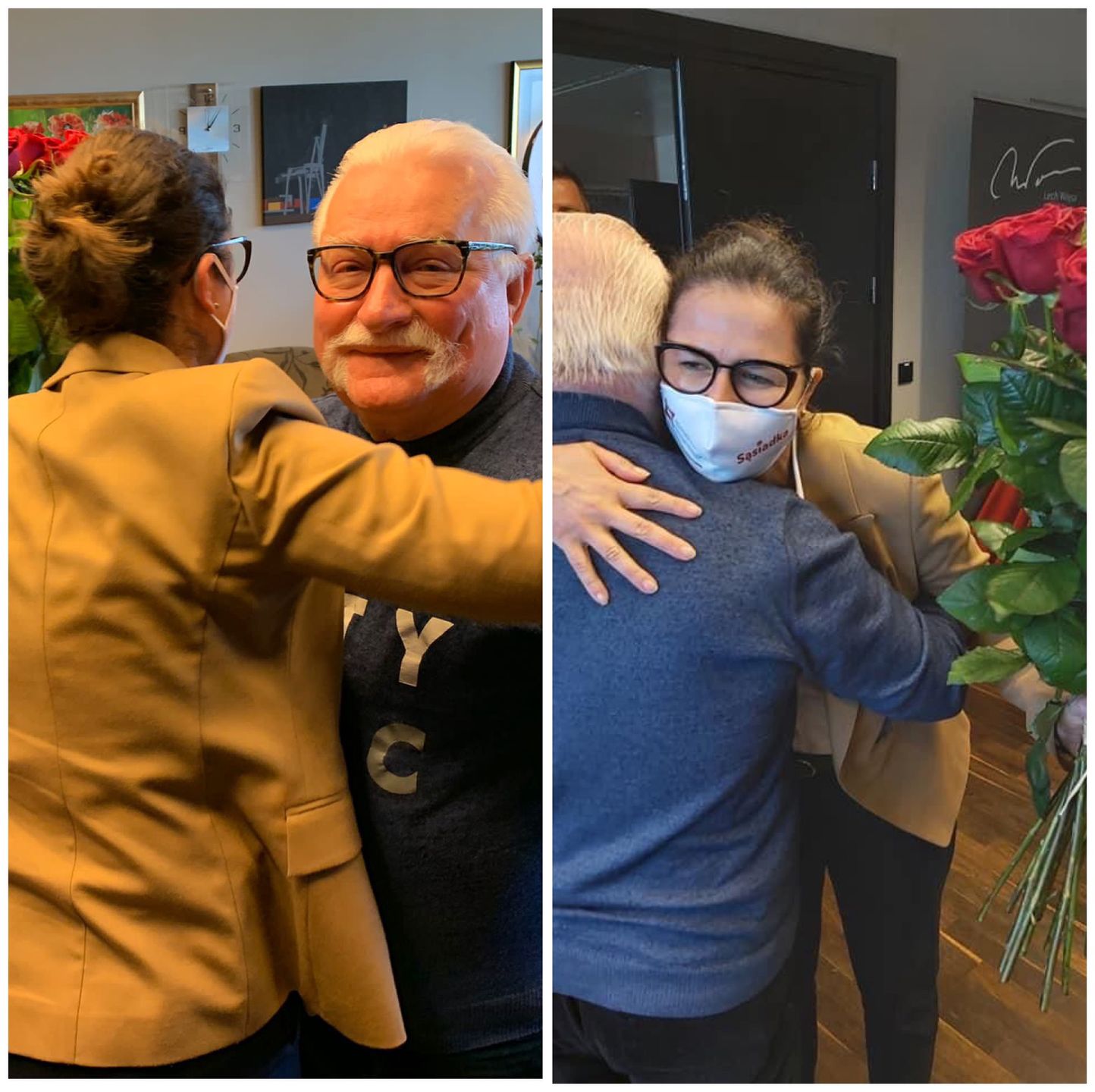 Prezydent Gdańska Aleksandra Dulkiewicz odwiedziła Lecha Wałęsę w dniu urodzin