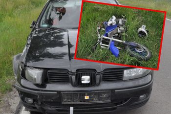 15-latek bez uprawnień na motocyklu. Tragiczny wypadek, lądował LPR
