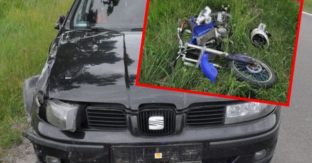15-latek bez uprawnień na motocyklu. Tragiczny wypadek, lądował LPR