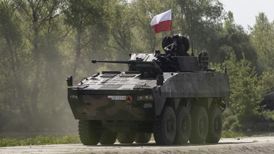 Polskie wojsko podczas ćwiczeń