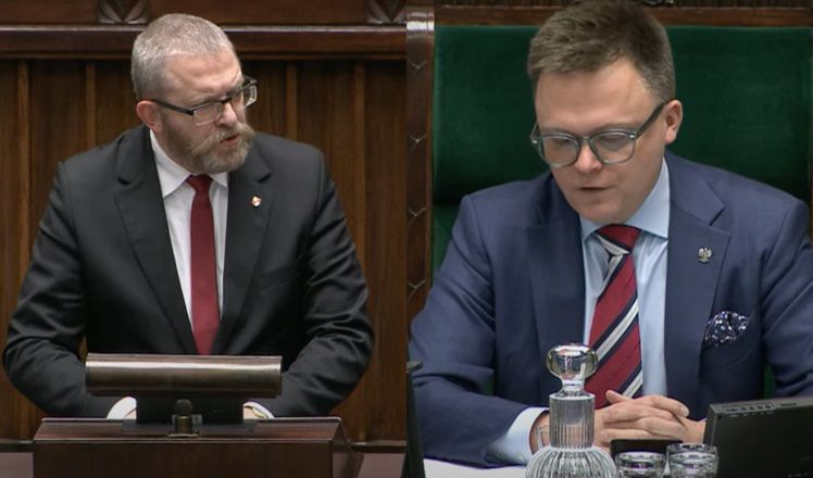 Szymon Hołownia przerwał wypowiedź Grzegorza Brauna