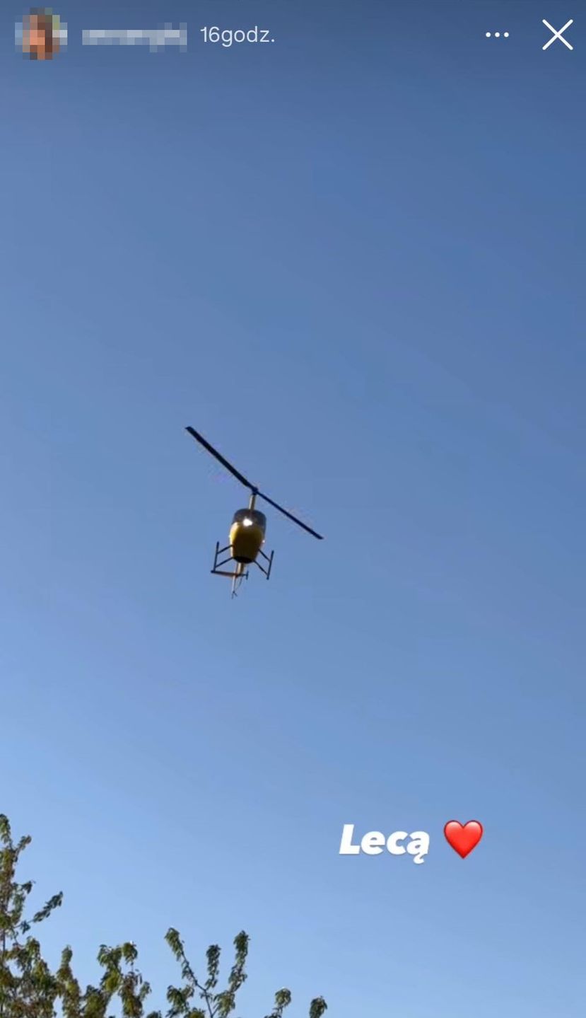 Roksana Węgiel przyleciała do mamy Kevina Mgleja helikopterem 