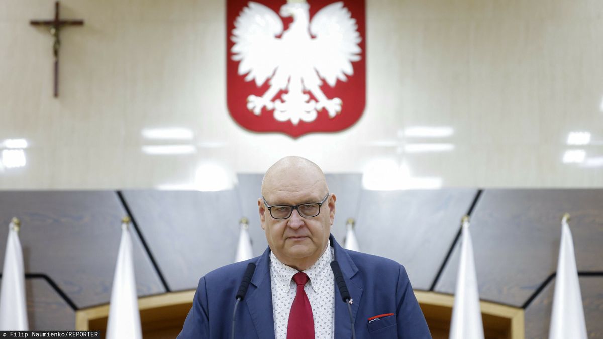 Konferencja prasowa nowego prezesa Trybunau Konstytucyjnego
10.12.2024. Warszawa. Konferencja nowego prezesa Trybunalu Konstytucyjnego Bogdana Swieczkowskiego. Fot. Filip Naumienko/REPORTER 
N/z: Bogdan Swieczkowski
Filip Naumienko/REPORTER
